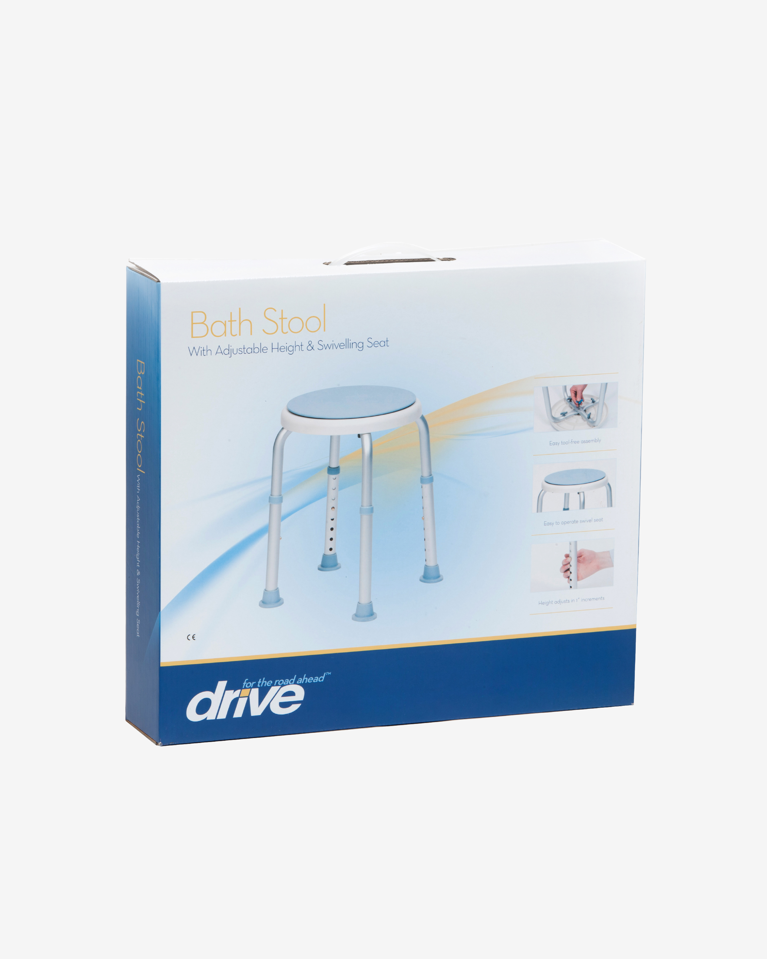 Round Shower Stool - Padded Seat