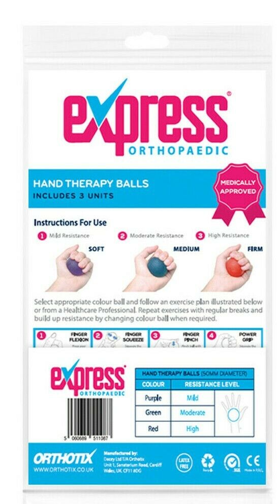 Hand Therapy Balls (Set of 3)
