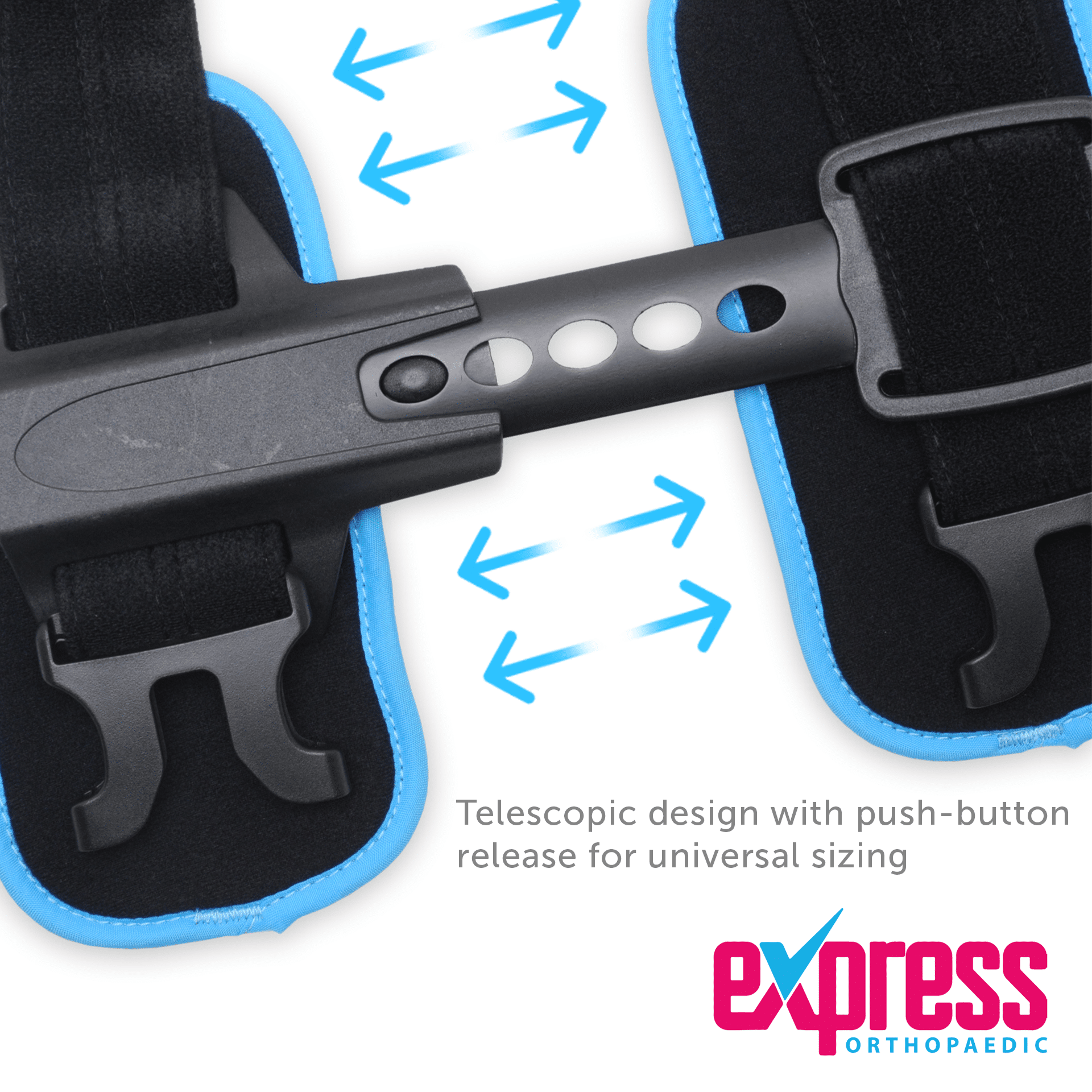 Telescopic ROM Knee Brace