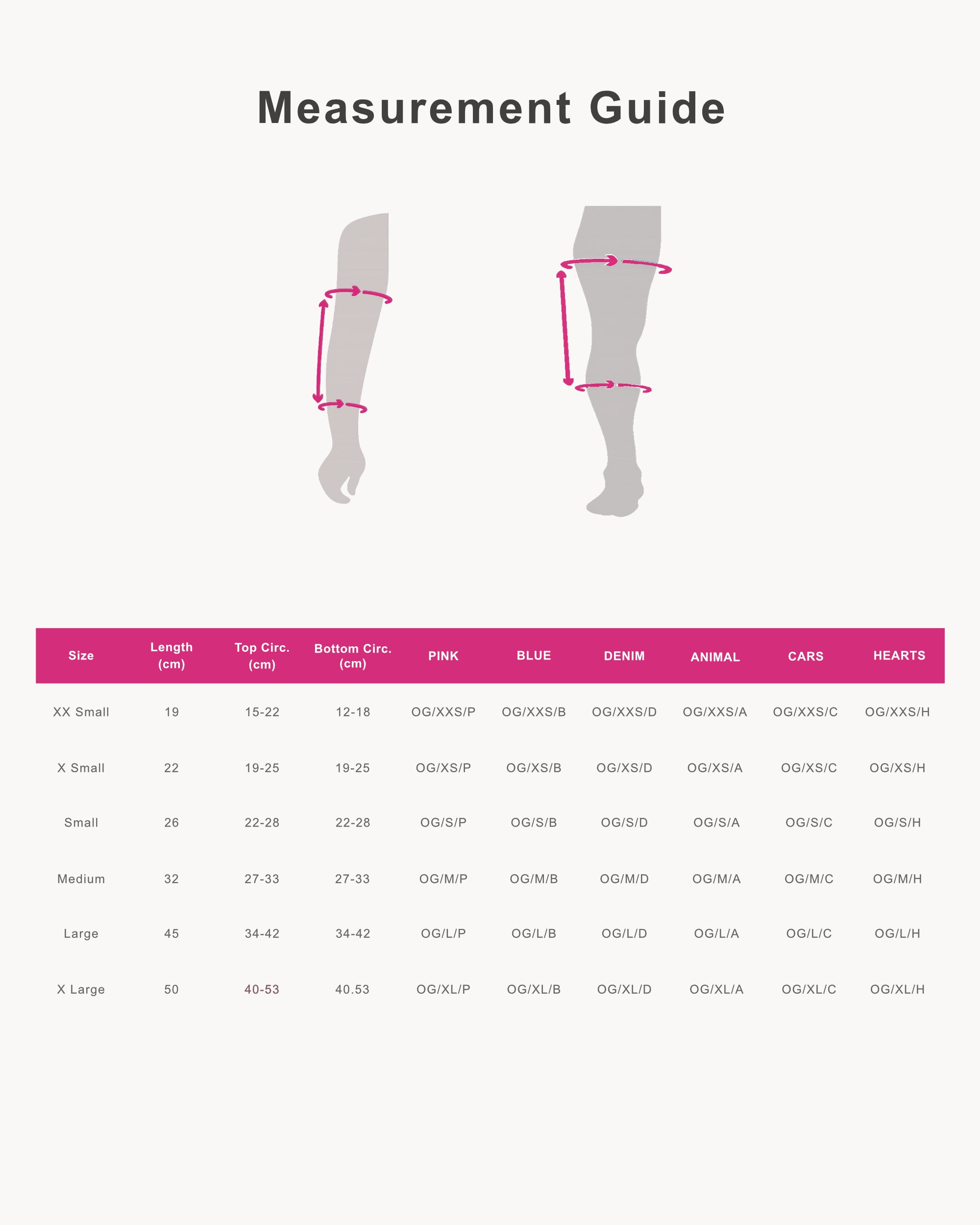 OrthoGaiter® Stock Arm & Leg Gaiters