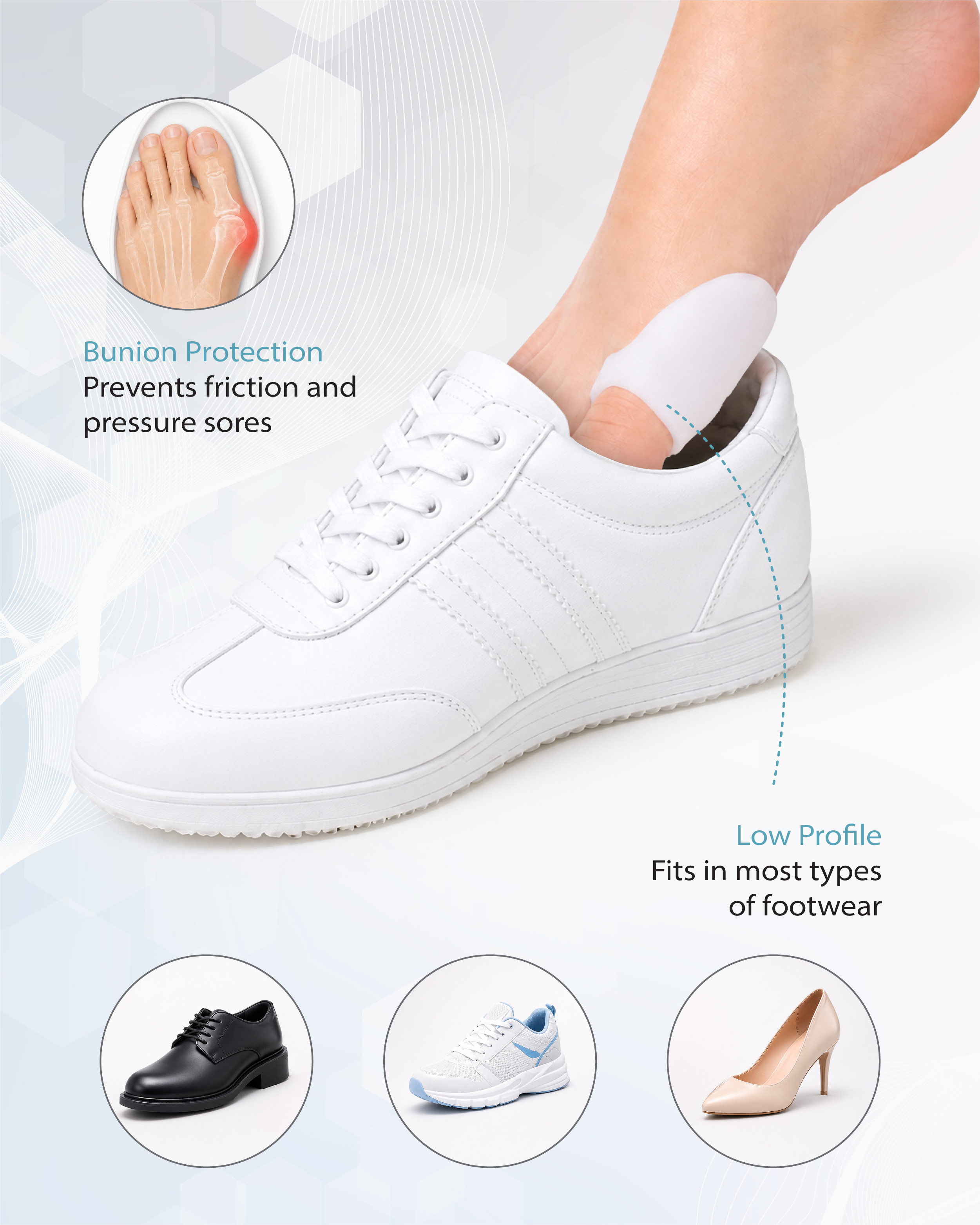 PediGel® Gel Bunion Shield (4 Units)
