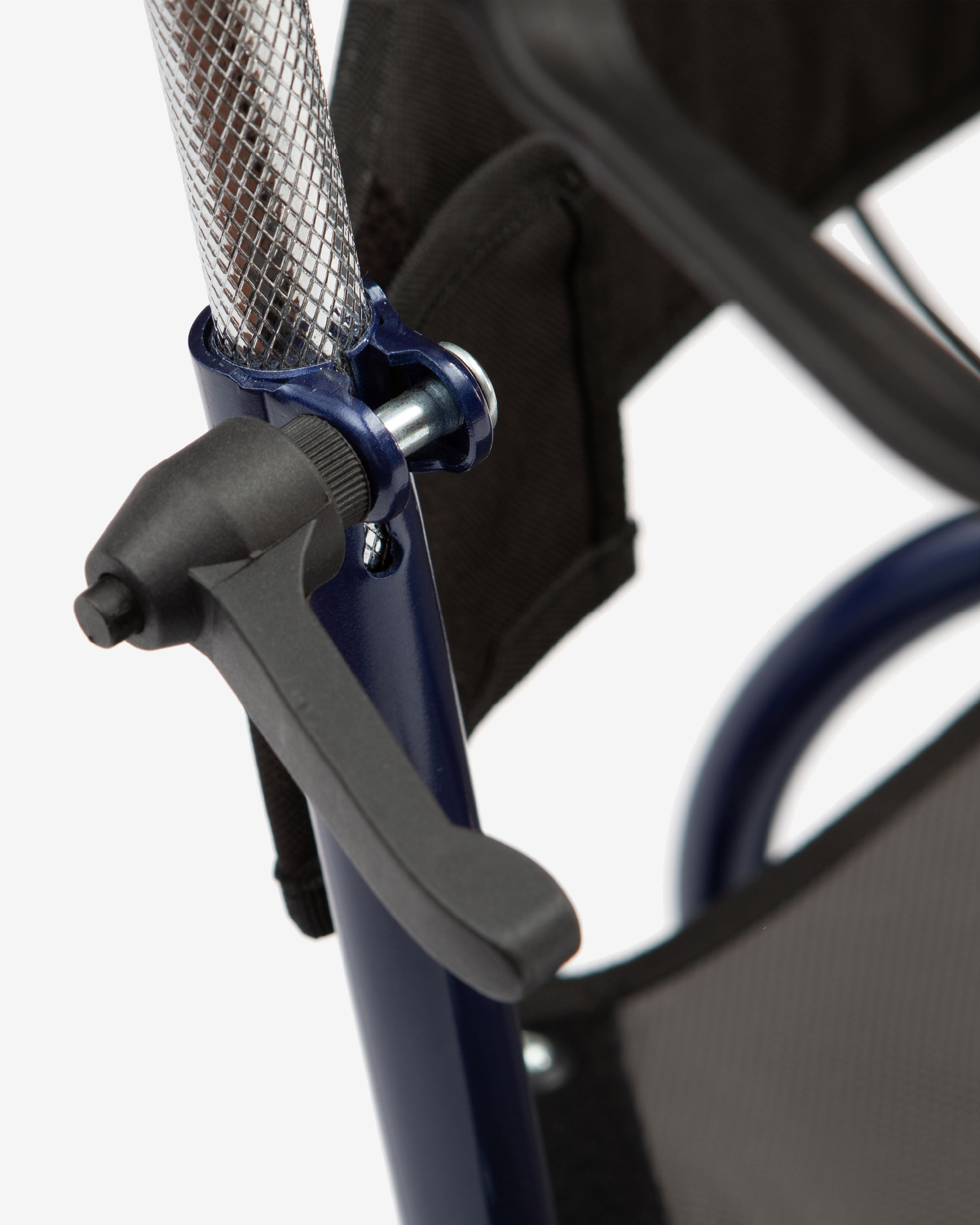 Steel Tri-Walker With Seat - Blue