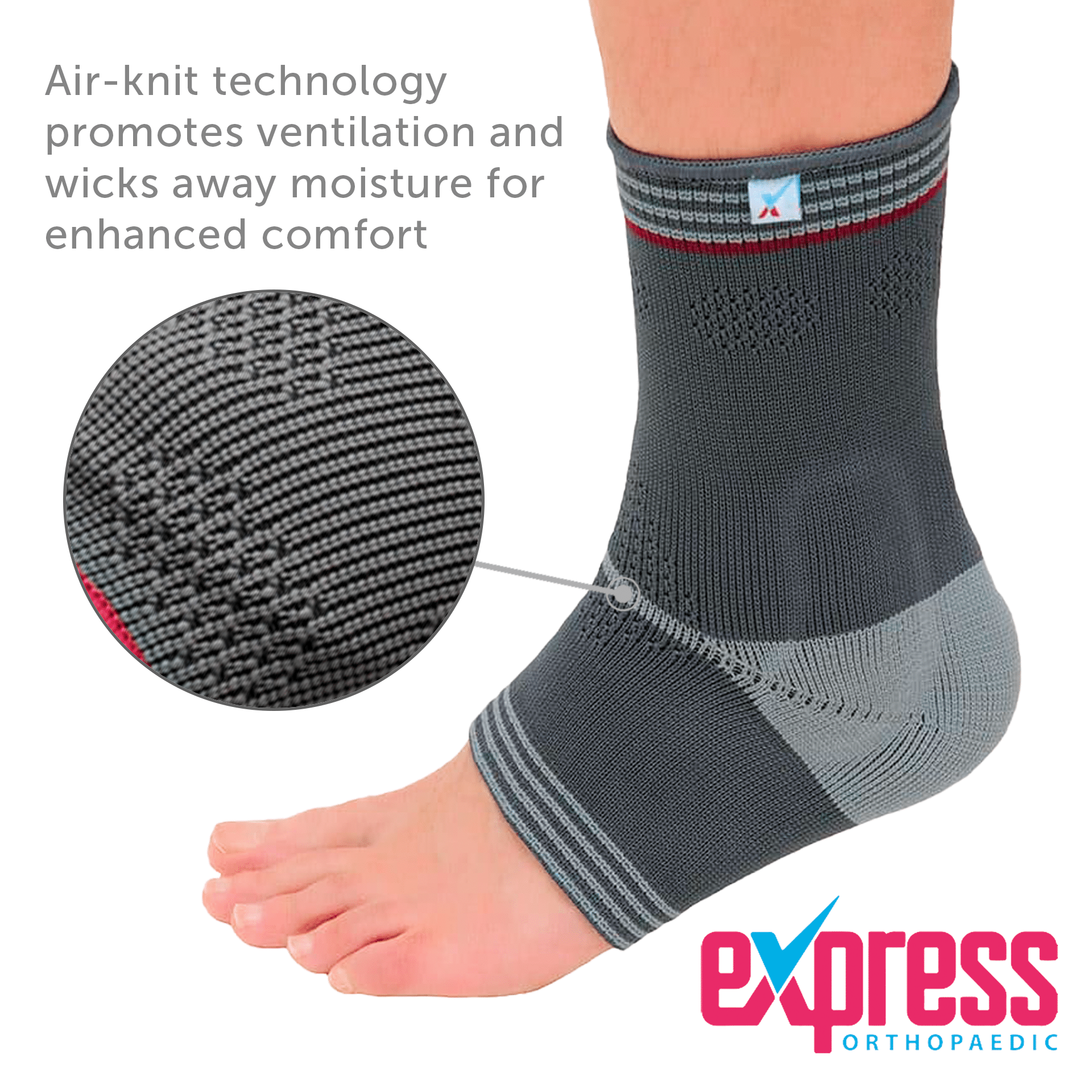 Woven Elastic Gel Ankle Sleeve