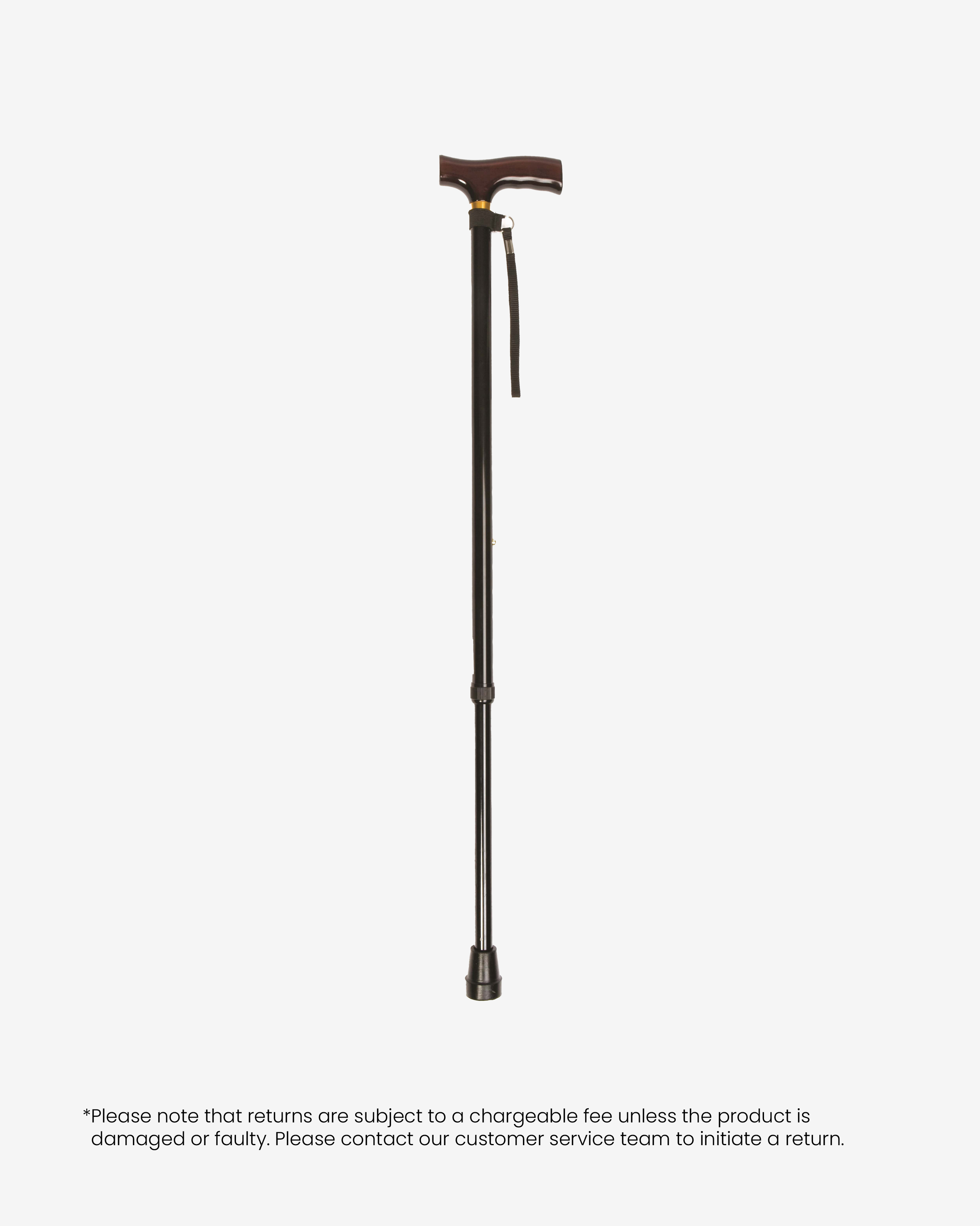 T-Handle Cane- Black