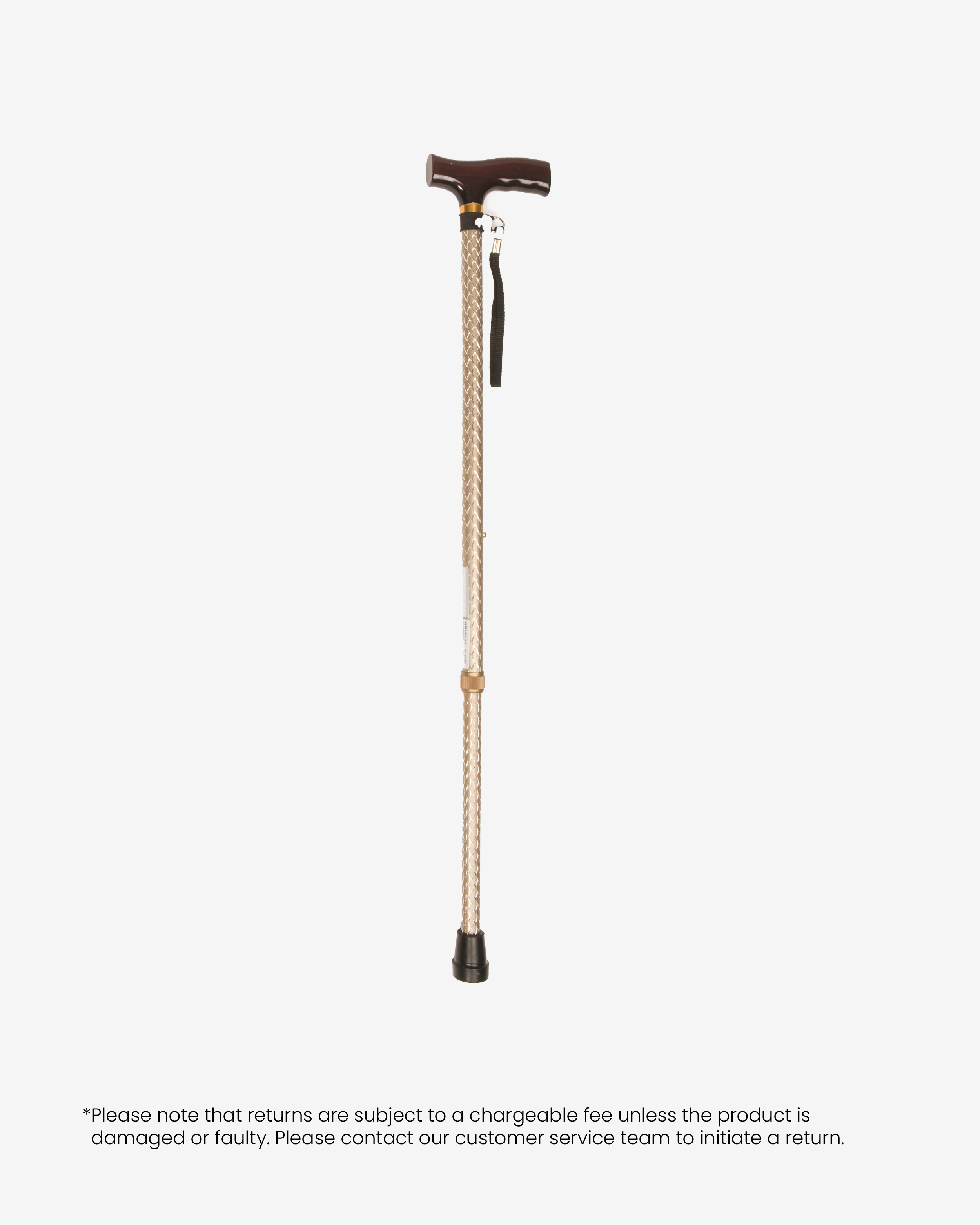 T-Handle Cane- Bronze Wave
