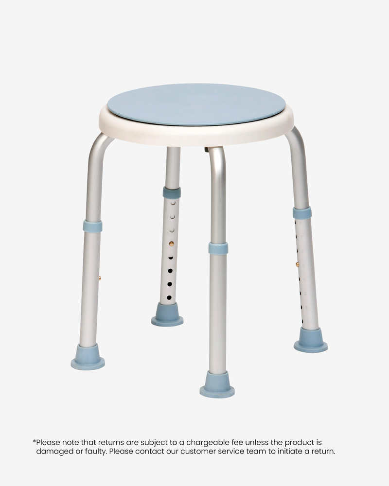 Round Shower Stool - Padded Seat