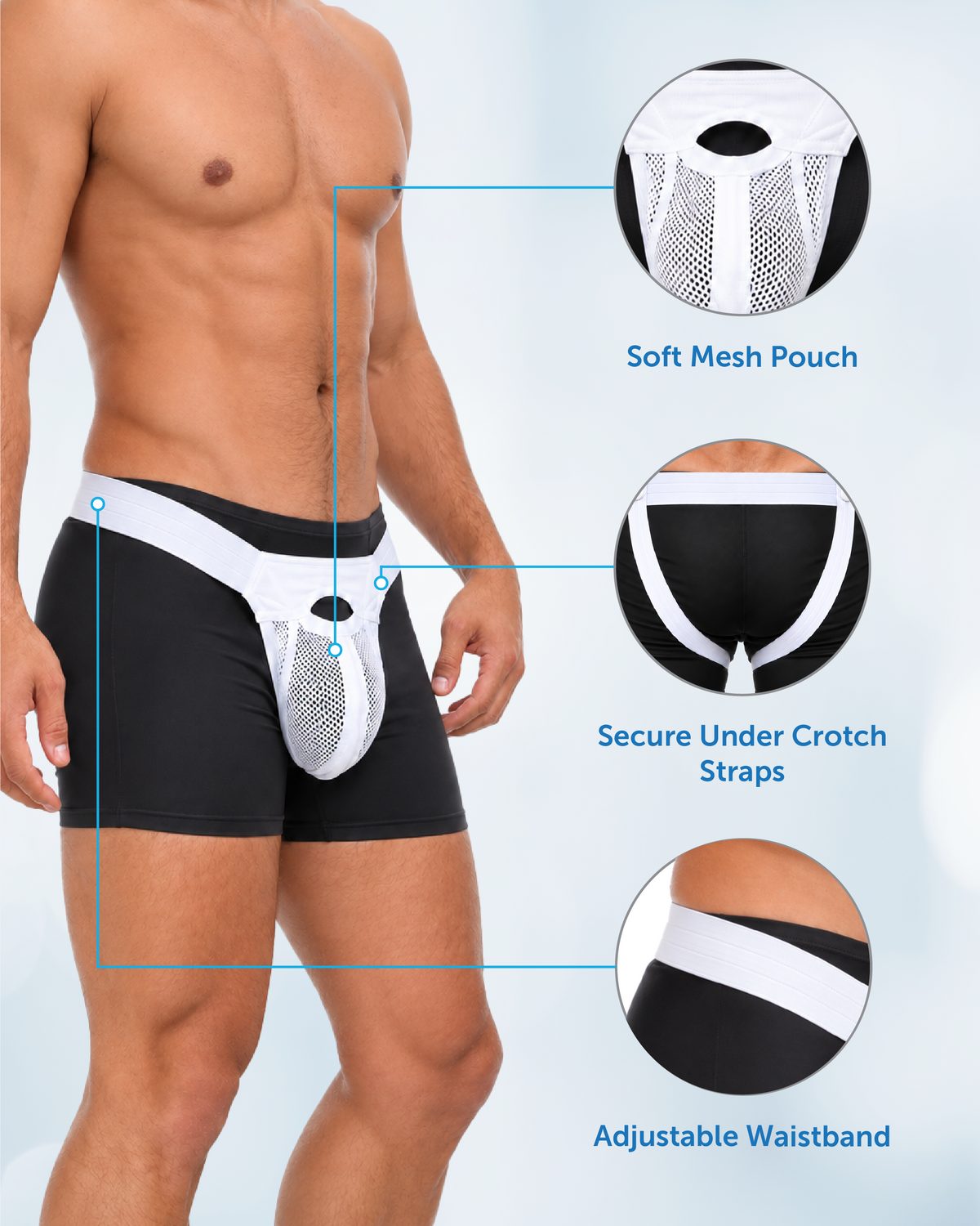 Suspensory Truss with Soft Mesh Pouch – alternate product view