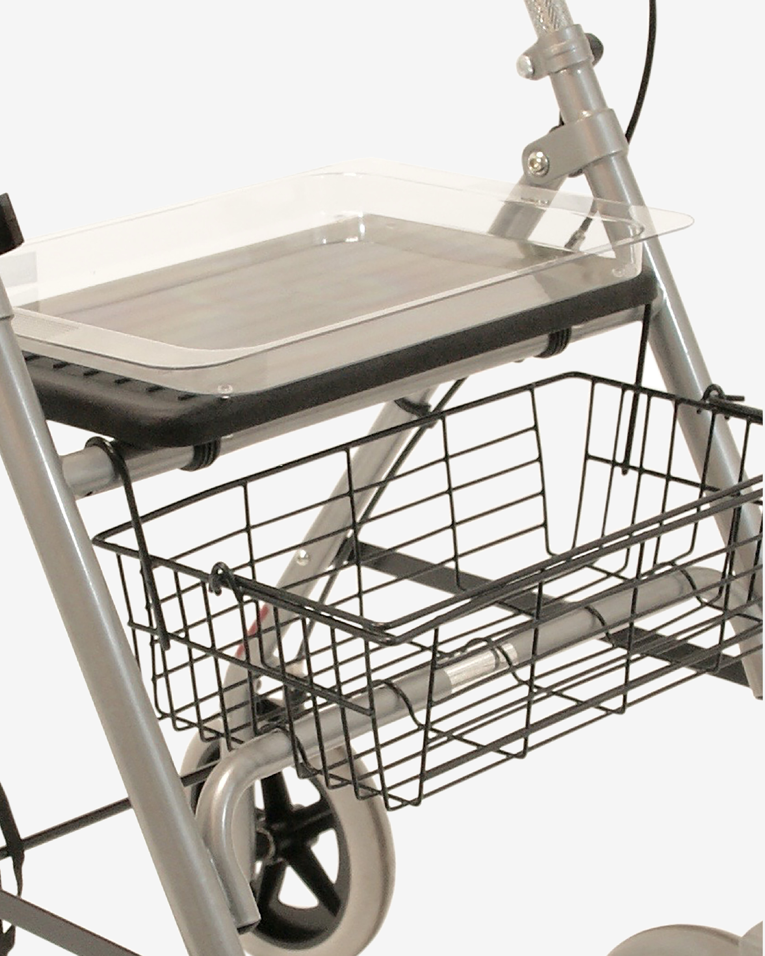 SR8 Steel Rollator - Silver