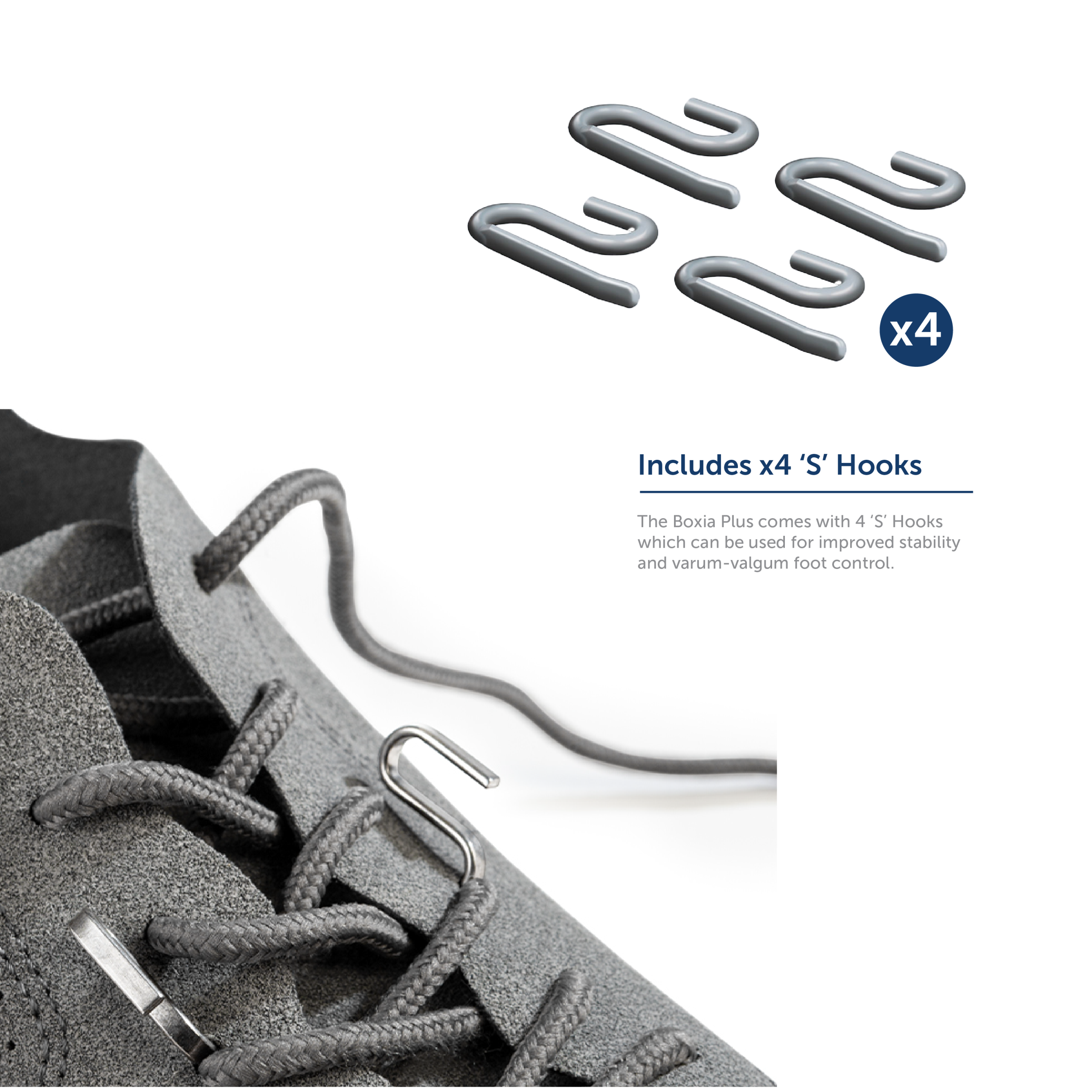 Boxia® Foot Drop Support - Designed to improve foot clearance on the swing phase for those with flaccid paralysis foot drop
