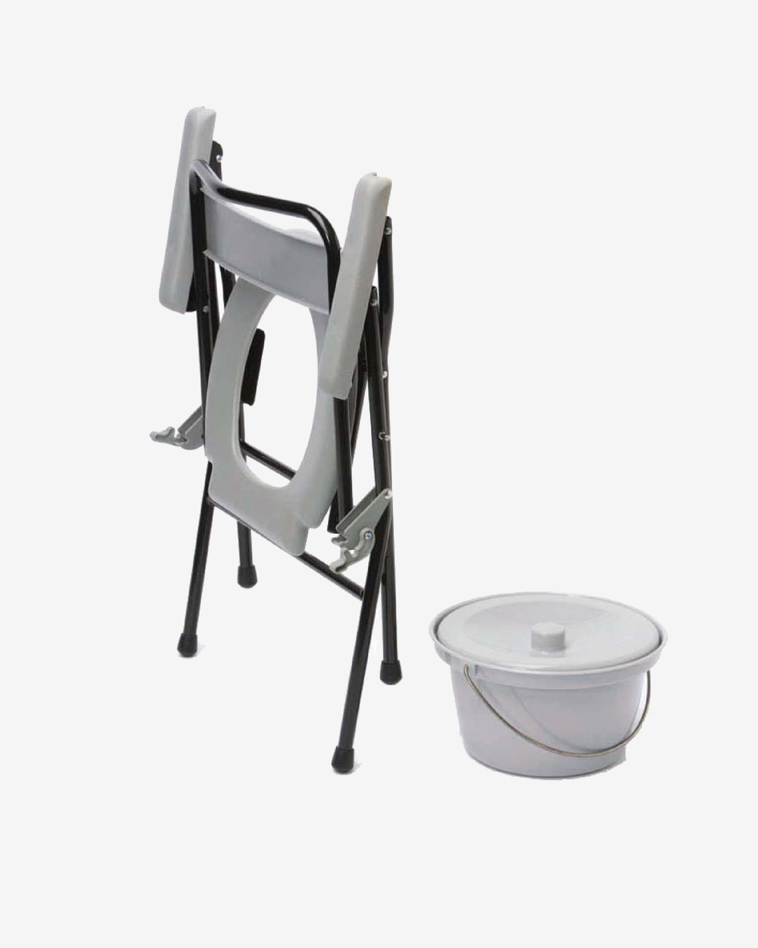 Folding Commode With Potty