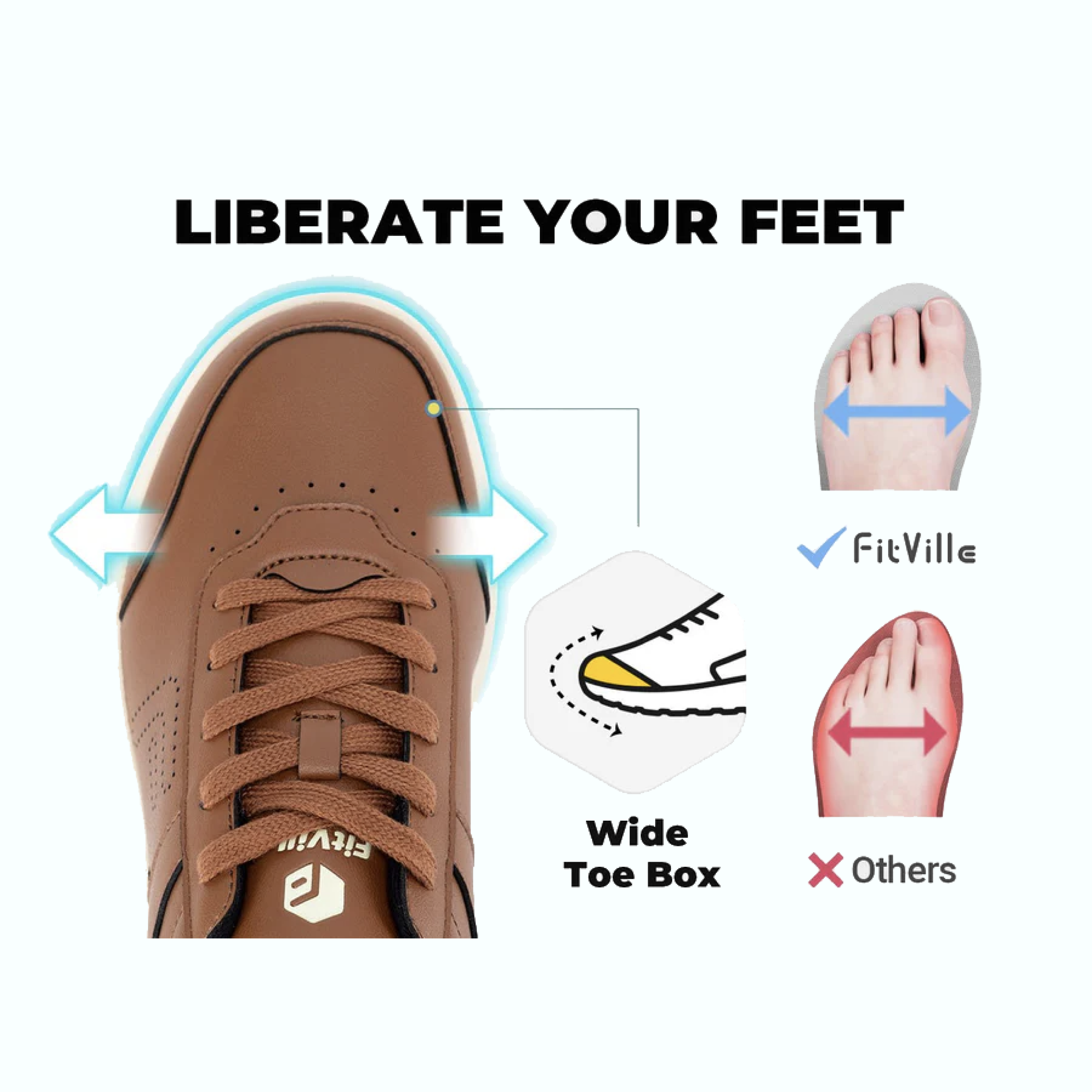 FitVille Men's BriskWalk Deluxe Lace-Up Business Casual Sneaker (V1)