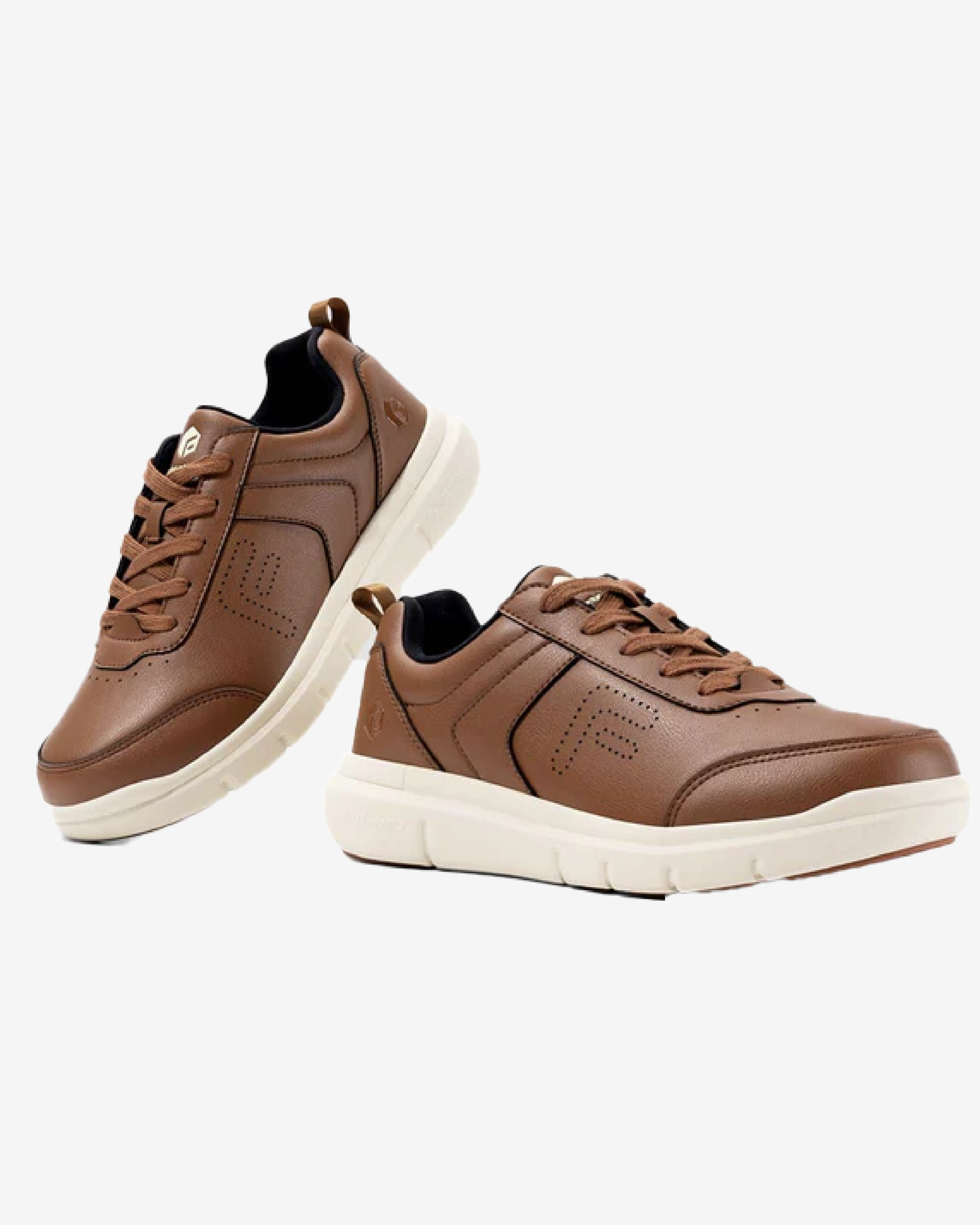 FitVille Men's BriskWalk Deluxe Lace-Up Business Casual Sneaker (V1)