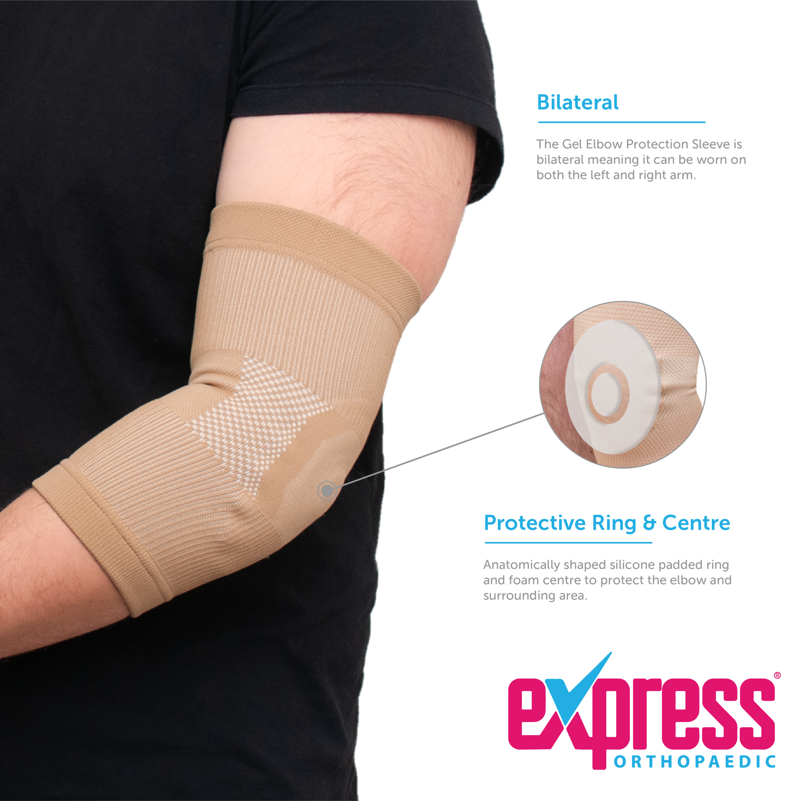 Gel Elbow Protection Sleeve | Elbow Compression Sleeve | Orthotix