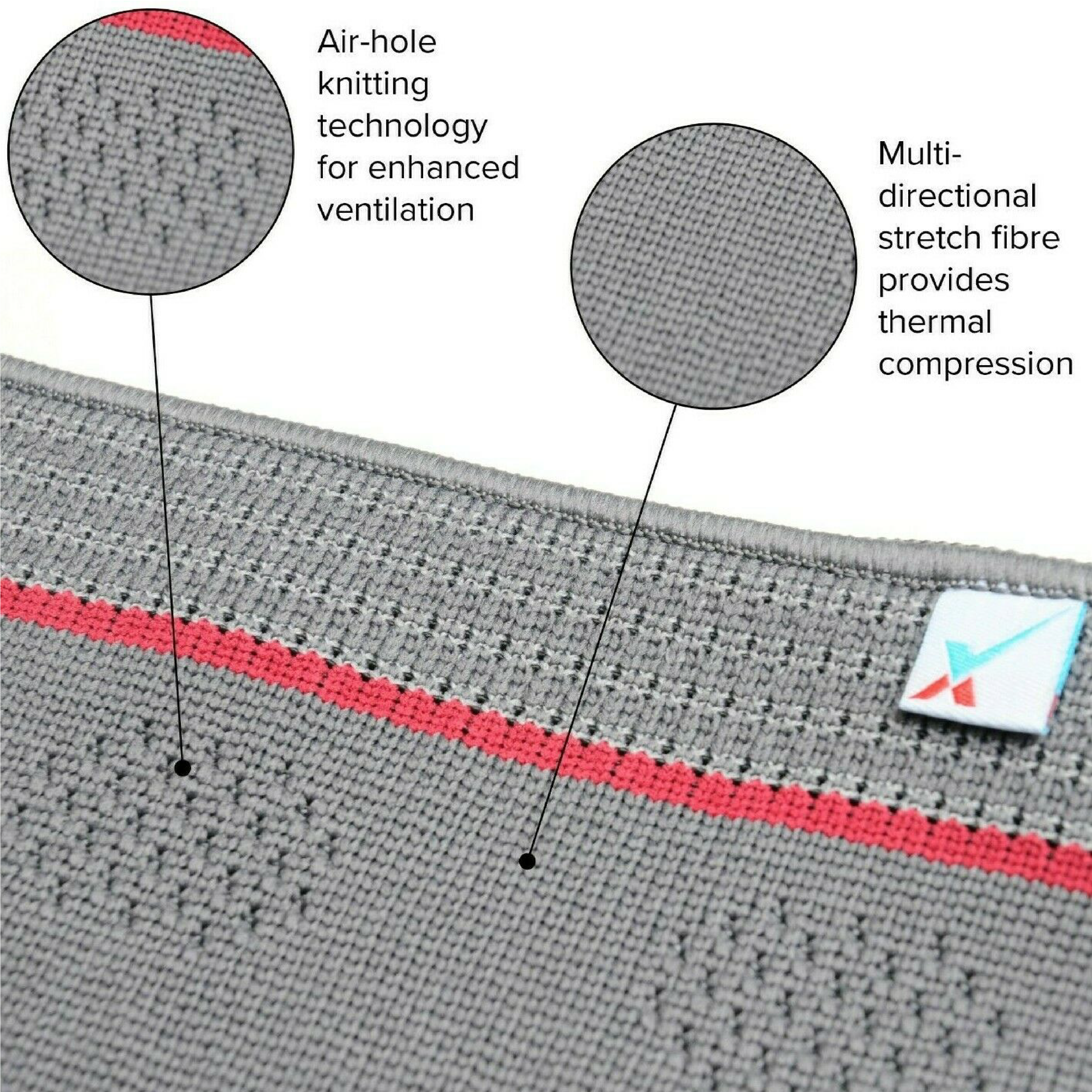 Woven Knee Support With Stays_K565_Air hole knitted technology_Image 2