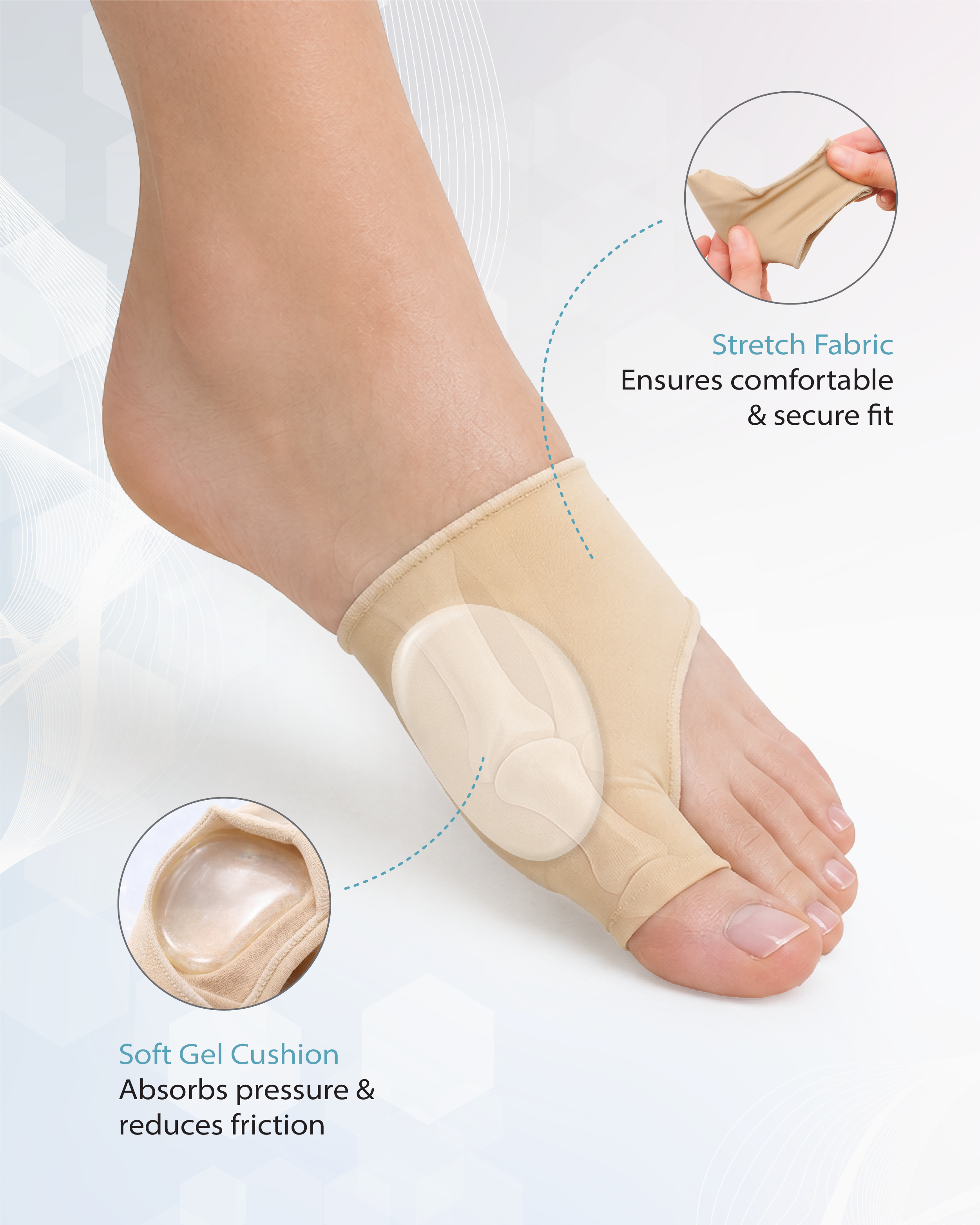 PediGel® Gel Bunion Sleeve (Pair)
