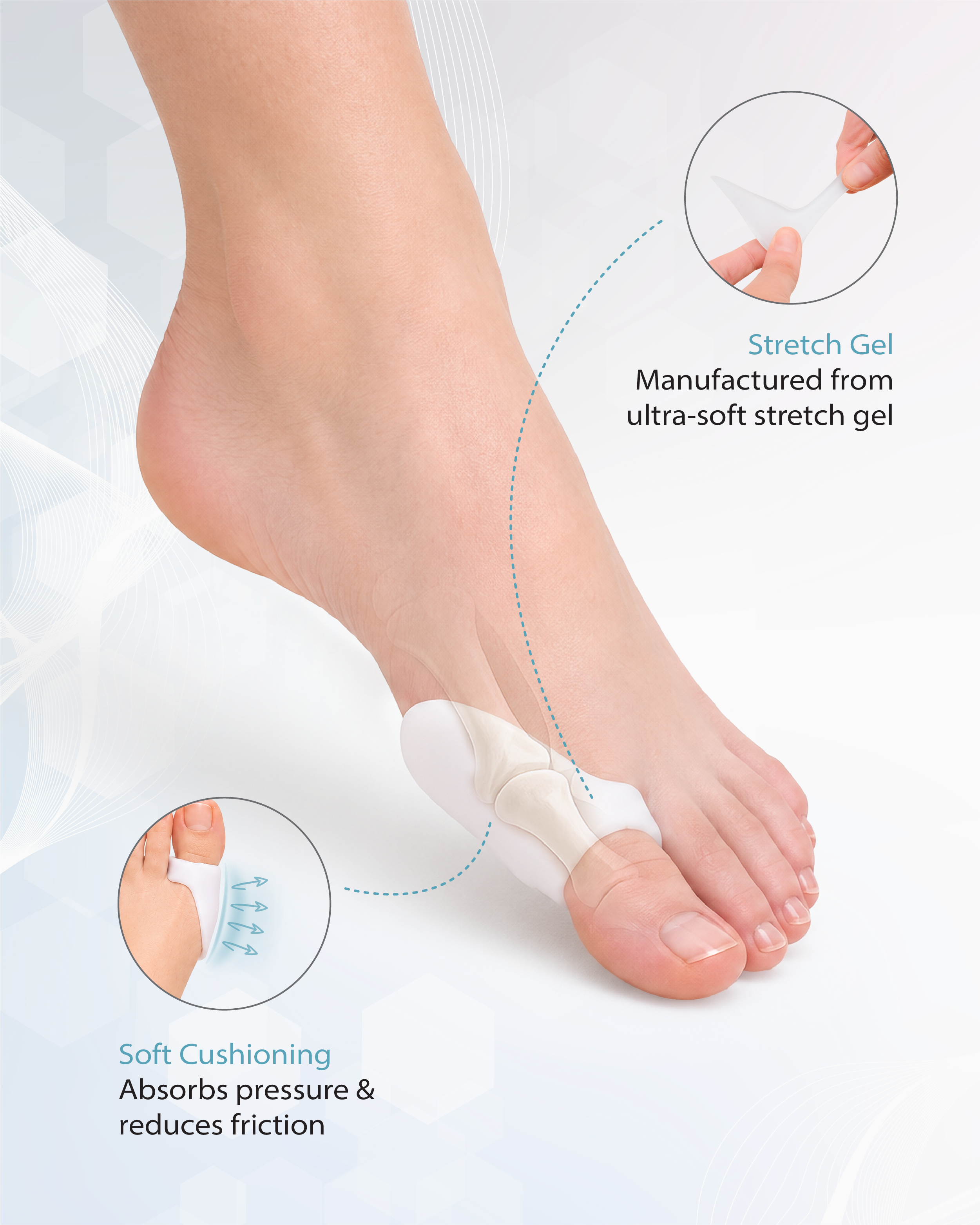 PediGel® Gel Bunion Shield (4 Units)