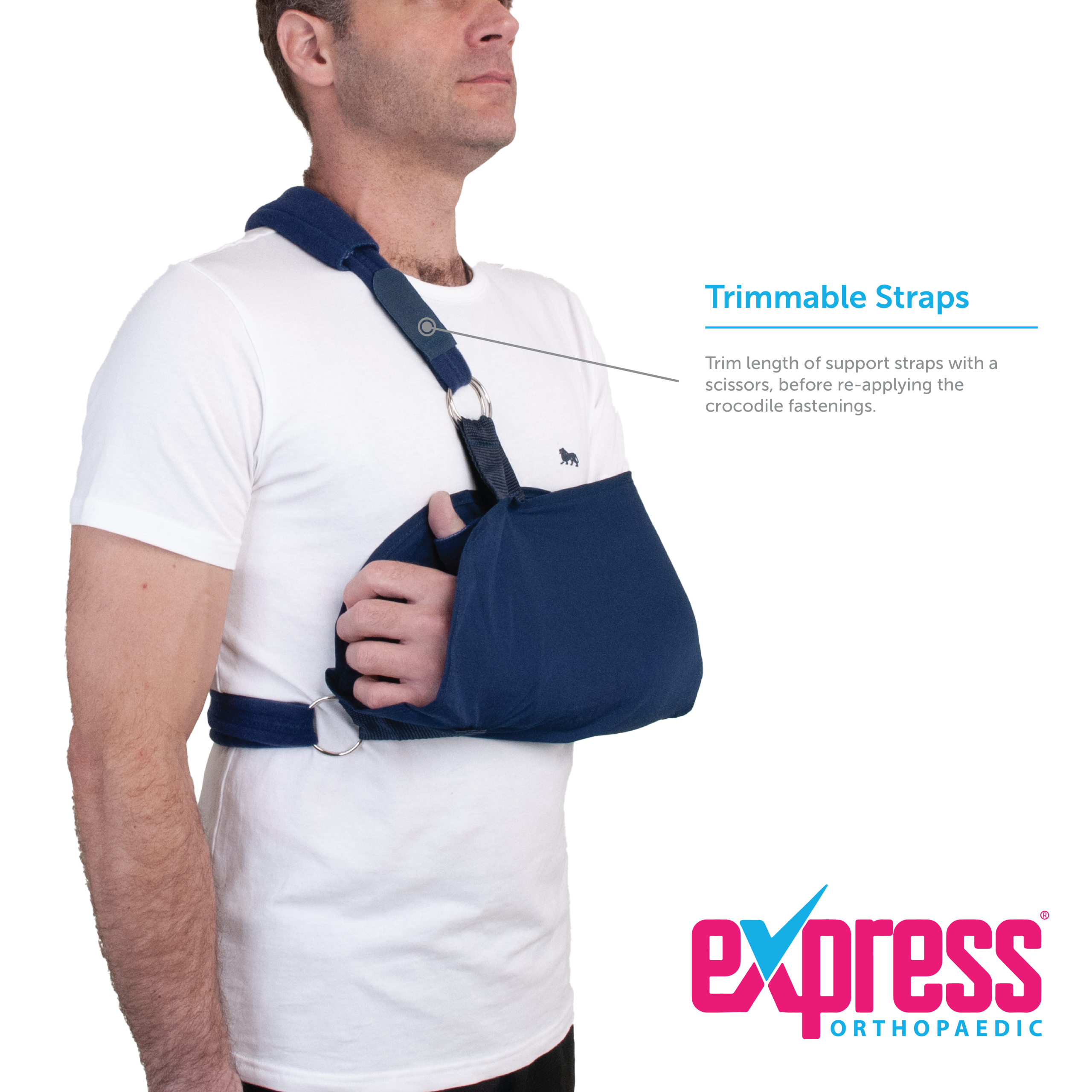 Arm Sling Support Trimmable Straps