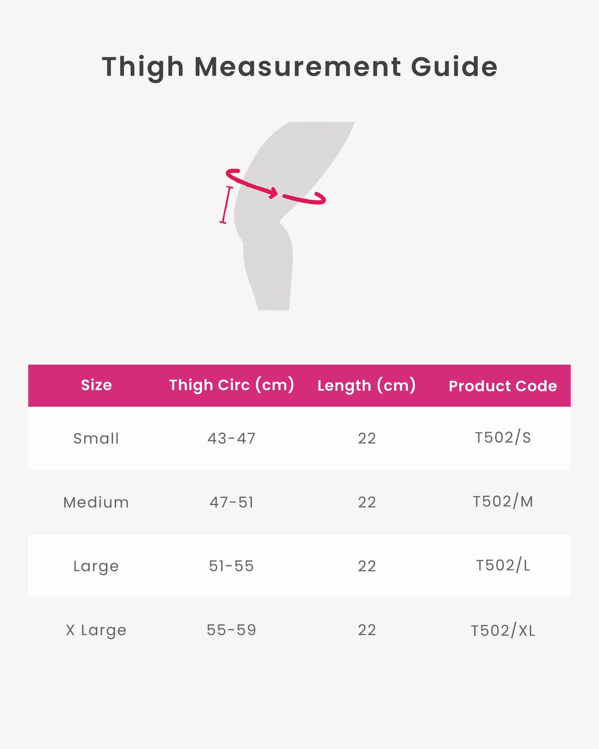 Woven Elastic Thigh Support - Ideal for sports - Orthotix uk