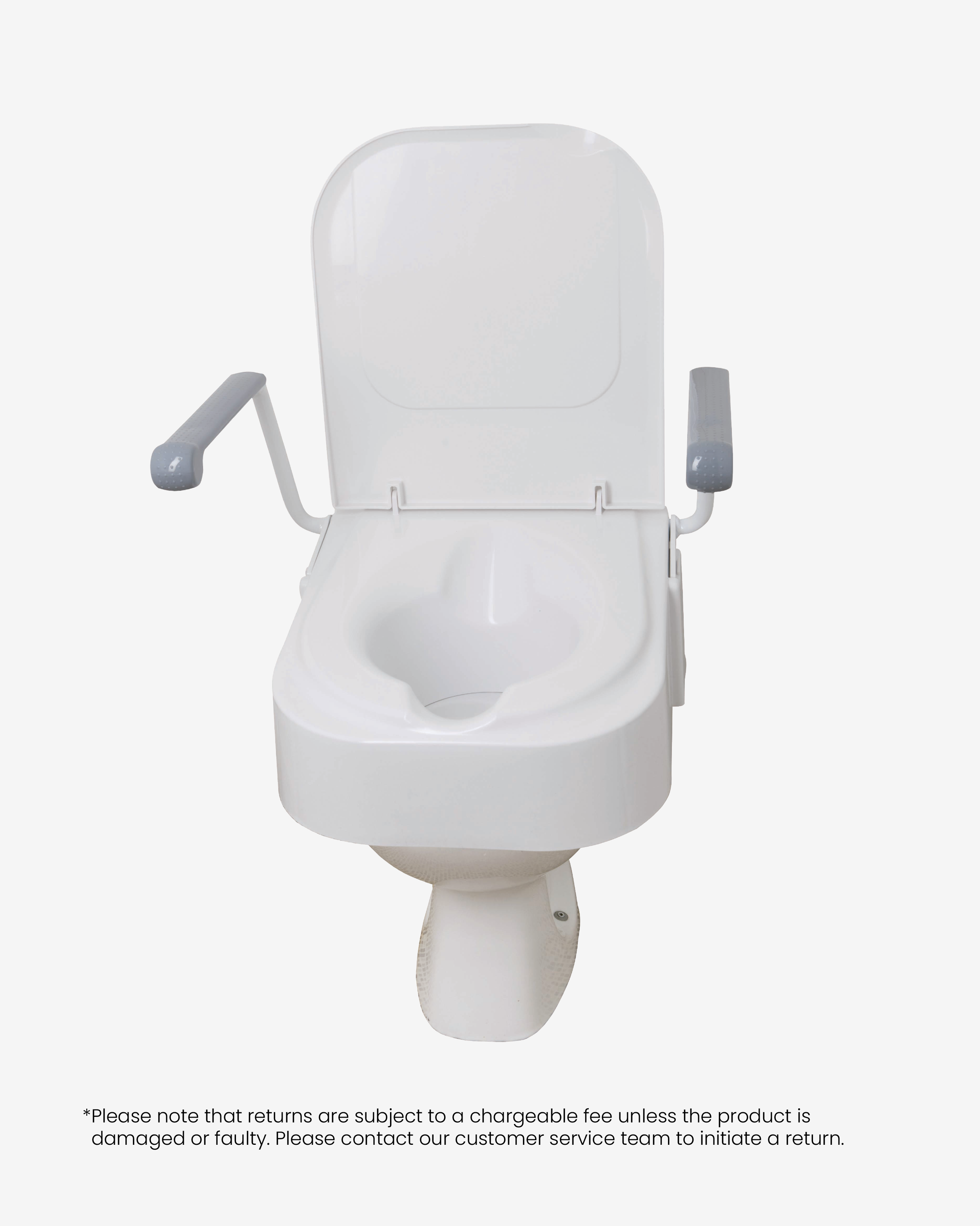 Raised Toilet Seat With Arms