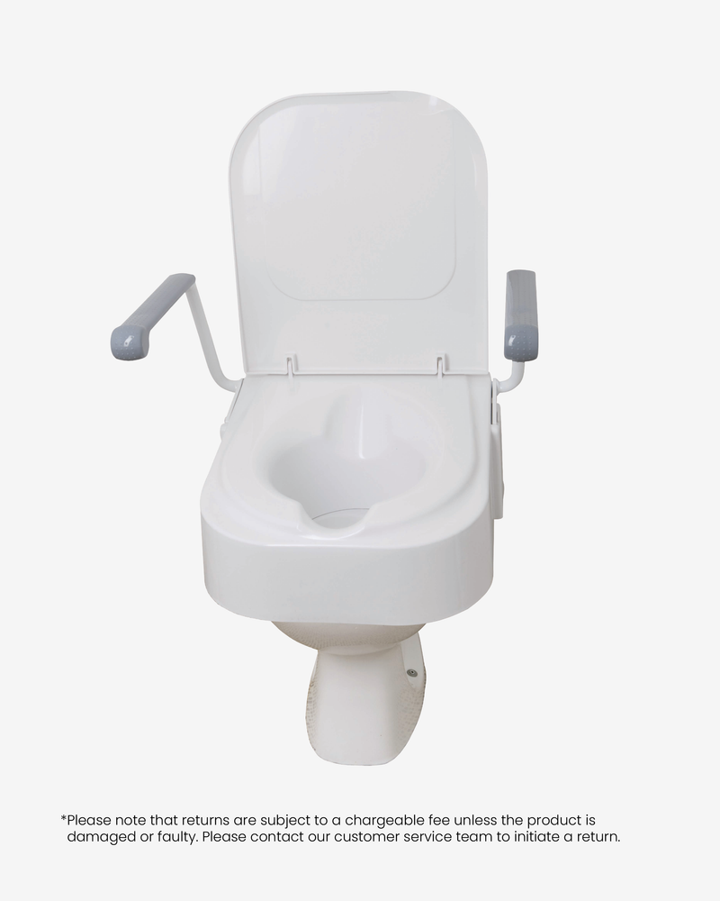 Raised Toilet Seat With Arms