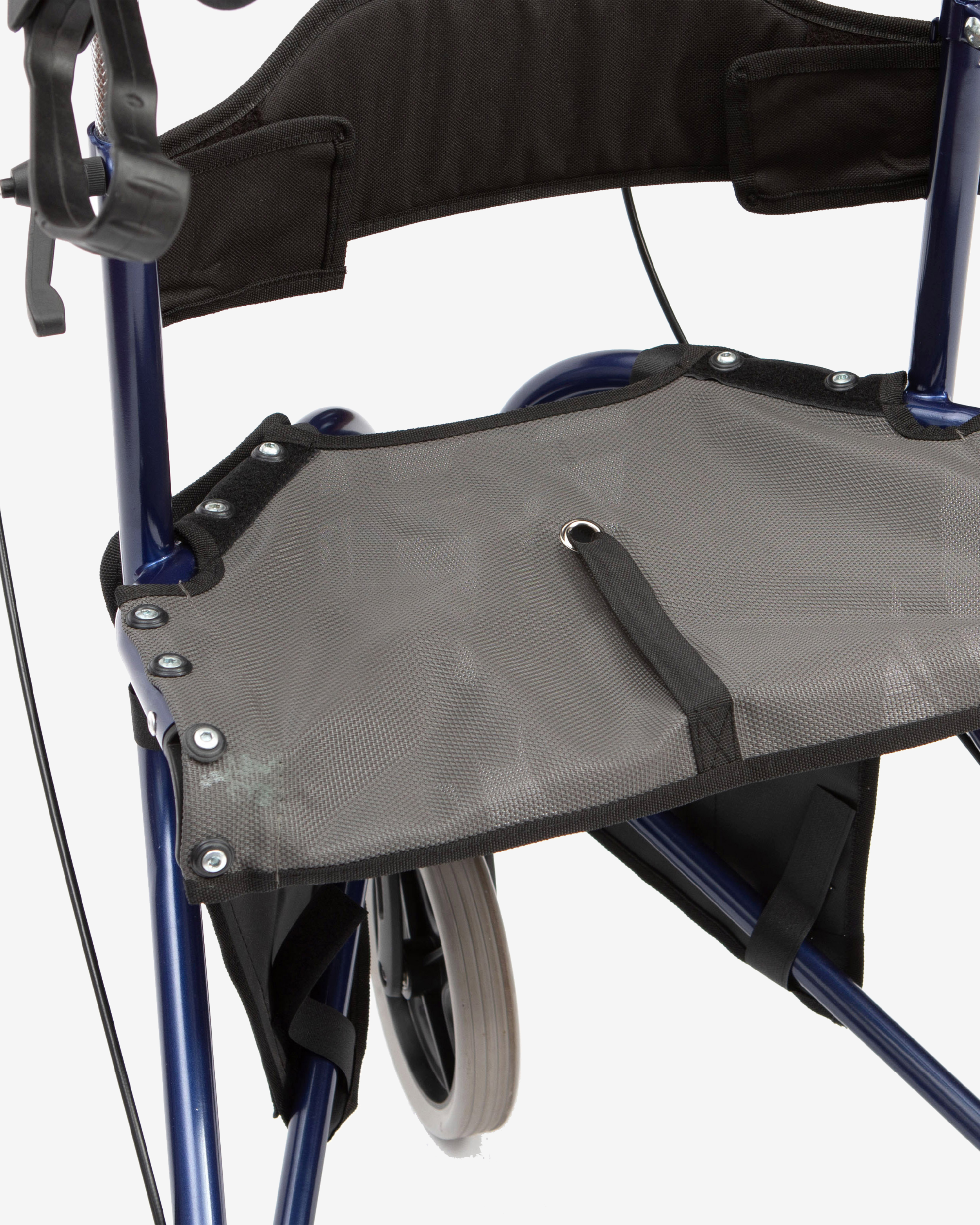 Steel Tri-Walker With Seat - Blue