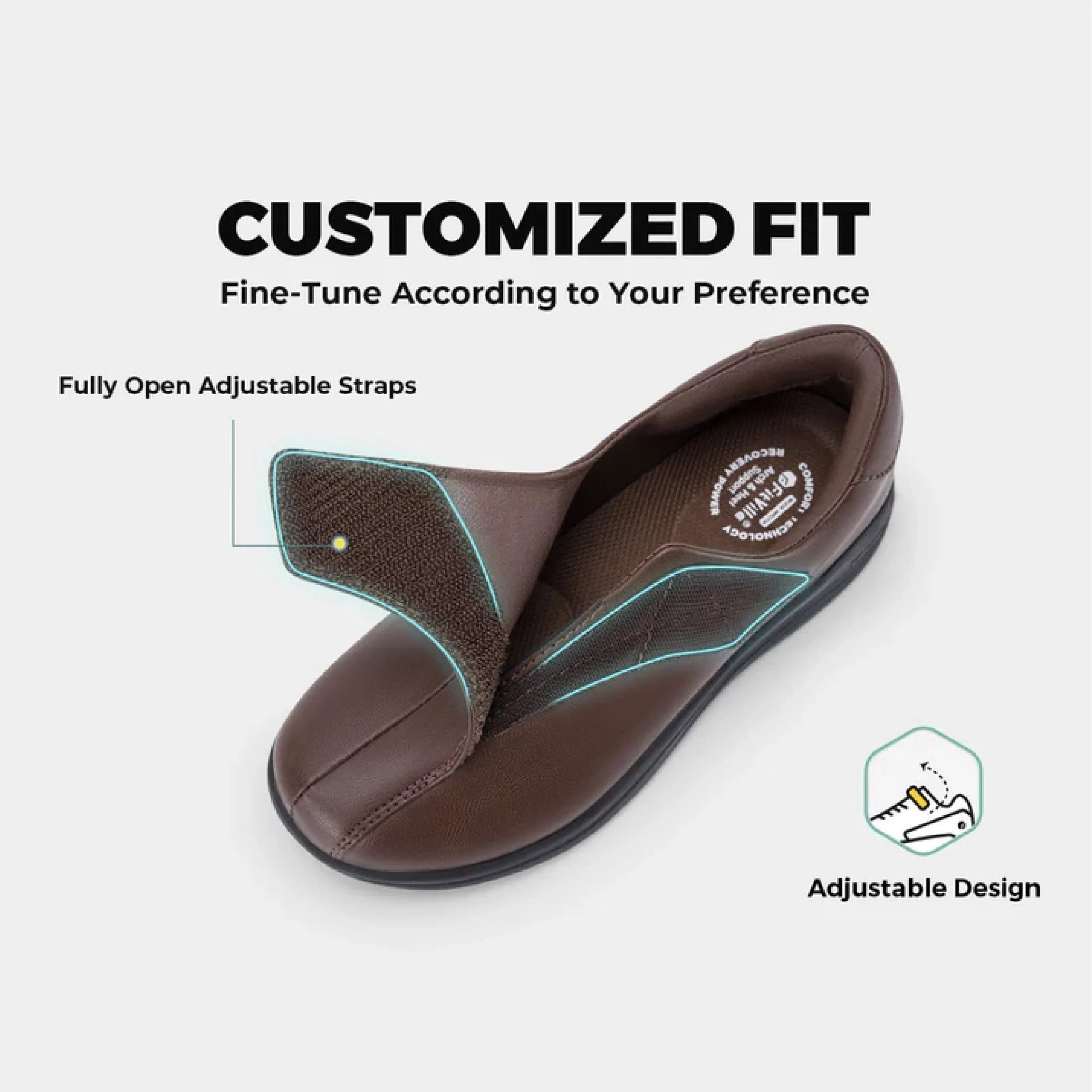 FitVille Women's EasyTop Deluxe Dress Shoes