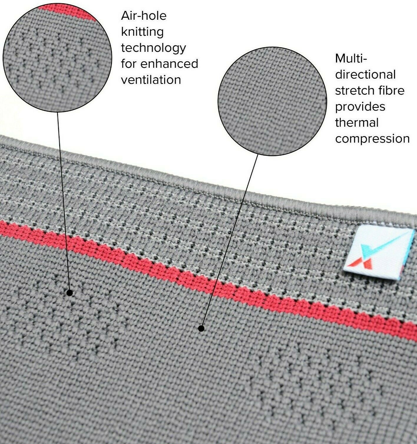 Woven knee With Stays & Gel