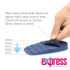 Simply peel away layers to reduce heel lift