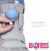 Inflatable air-bladders allow the short air walker boot apply adjustable compression.