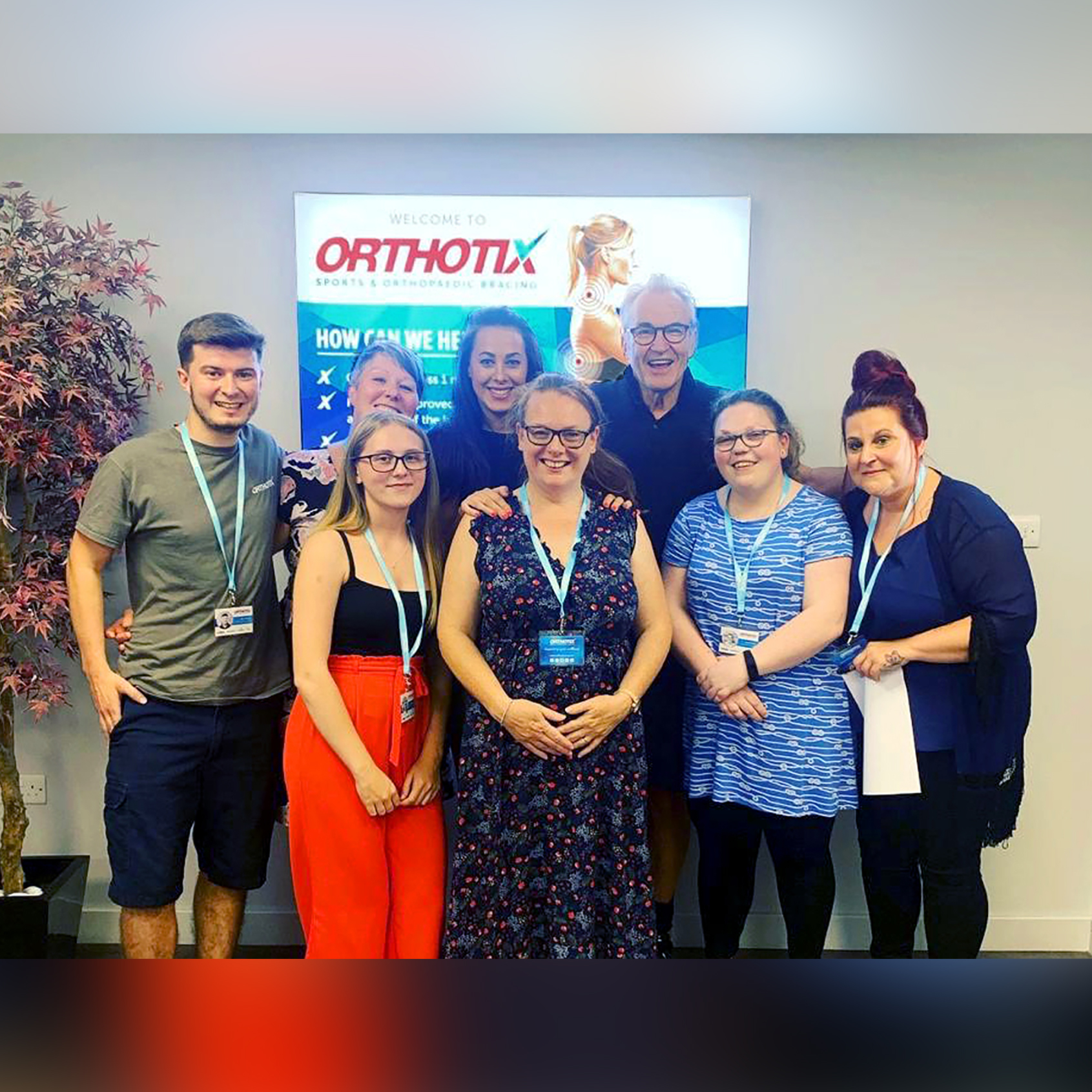 Larry Lamb visits Orthotix in Cardiff