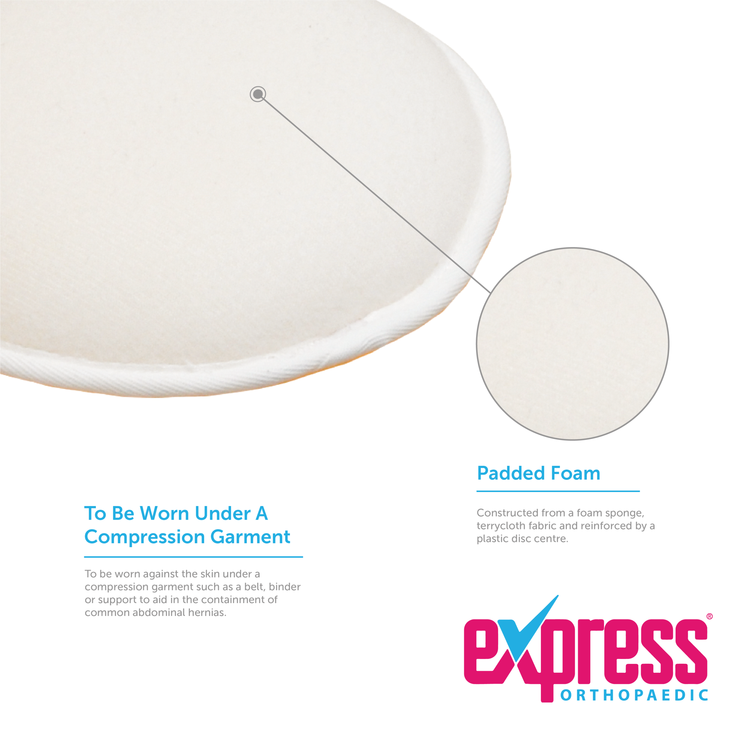 Hernia Containment Pad Replacement Hernia Pad Orthotix UK