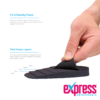 Express Firm Density 5-Layer Heel Elevators have 4 peel away layers offering heel raise height from 15mm (max) down to 3mm