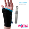 Incorporates palmer and thumb stays for added support to the wrist & thumb joints
